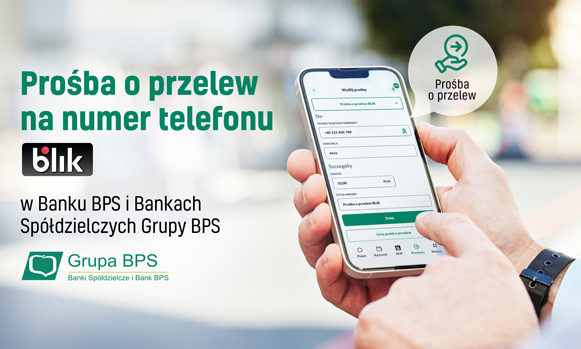 Zdjęcie przedstawia smartfon z realizacją przelewu na telefon BLIK